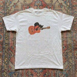 Gildan Y2K Black cat on the guitar Graphic Tee